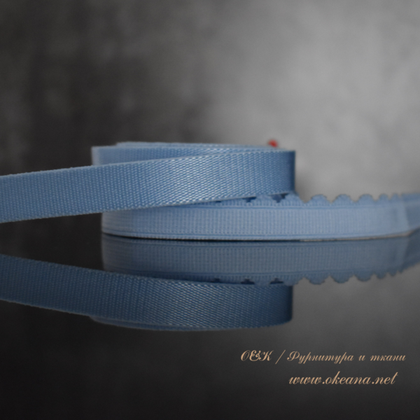 Резинка бретелечная 10 мм., голубой, 100м. (уп.) OK-BLU2.3