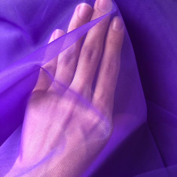 Корсетная неэластичная сетка, фиолетовый, OK-KS387