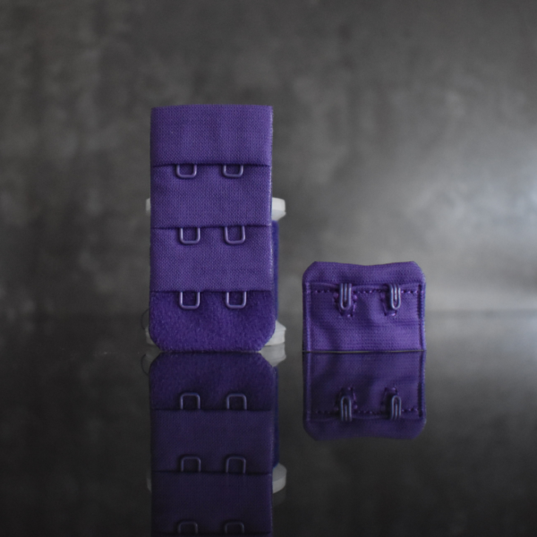 Тканевая застежка 2×3, т.фиолетовый, ОК-Pu2.7
