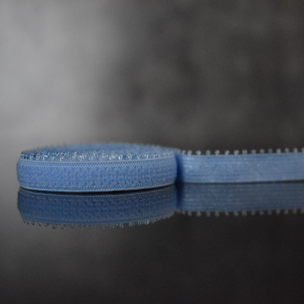 Резинка отделочная (ажурная) 08 мм.,серо-голубой, ОК-BLU4